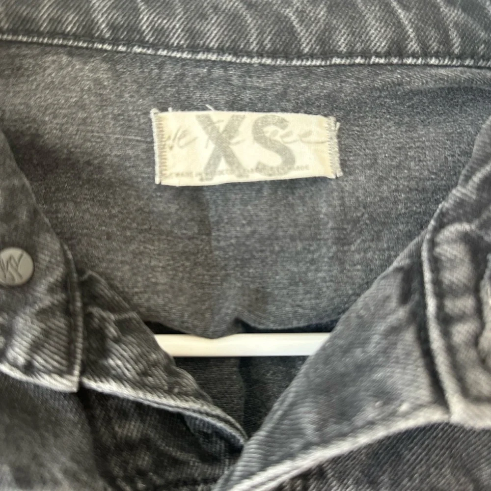 We The Free Black Denim Jumpsuit